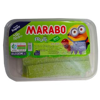 پاستیل نواری با طعم سیب ترش مارابو عمده - 900 گرم